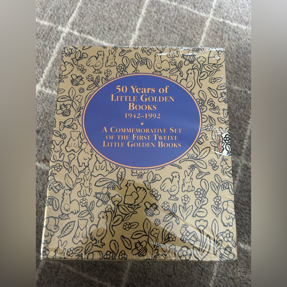 New & Sealed Little Golden Books 50 Years Commemorative Set - Blue & Gold